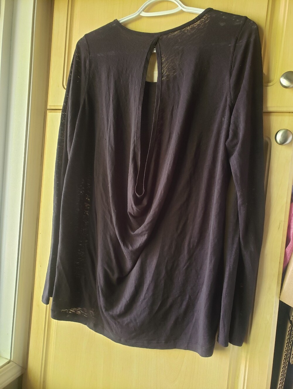 Lululemon Women’s Long-Sleeve Draped Back Top - Black